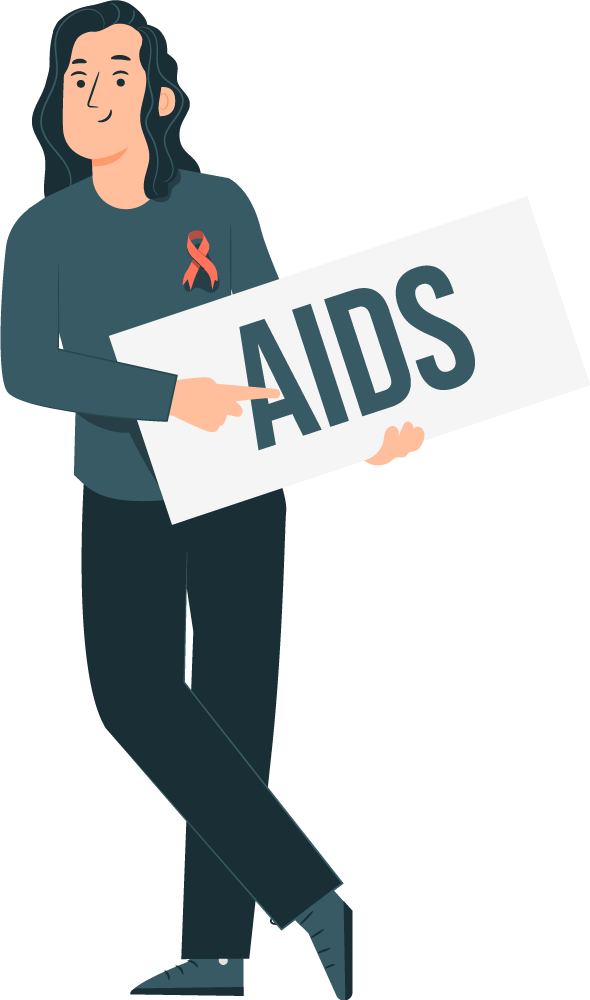 People With Aids Signboard